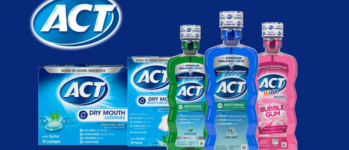 ACT Cool Mint Restoring Fluoride Rinse Mouthwash - 33.8 fl oz
