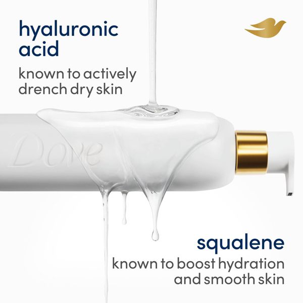 Dove Hydration Boost Serum Body Wash Drenches Dry Skin with 6% Hydrating Serum with Hyaluronic Acid - 18.5 fl oz