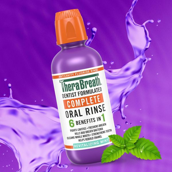 TheraBreath Complete Mouthwash - Revitalizing Mint - 16 fl oz