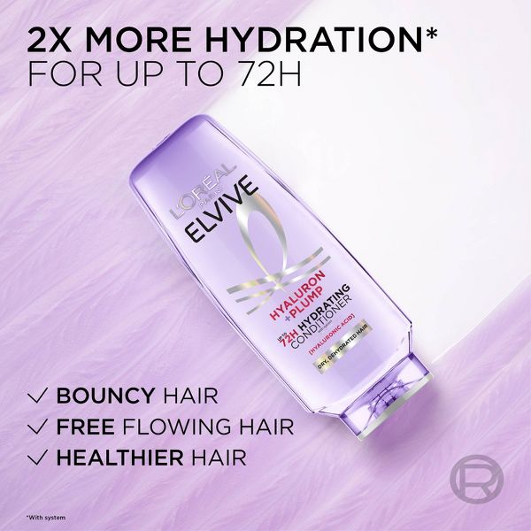L'Oreal Paris Elvive Hyaluron Hydrating Conditioner Paraben-Free - 13.5 fl oz