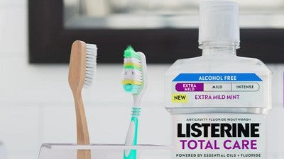 Listerine Antiseptic Intense Mouthwash for Bad Breath - Cool Mint - 1L