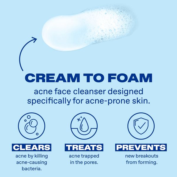 Differin Maximum Strength Foaming Acne Face and Body Wash with 10% Benzoyl Peroxide - 5 fl oz