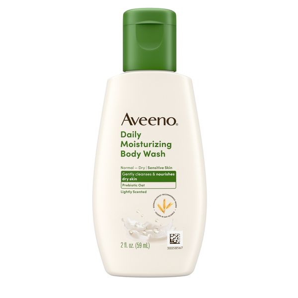 Aveeno Daily Moisturizing Body Wash with Soothing Oat - Trial Size - 2 fl oz