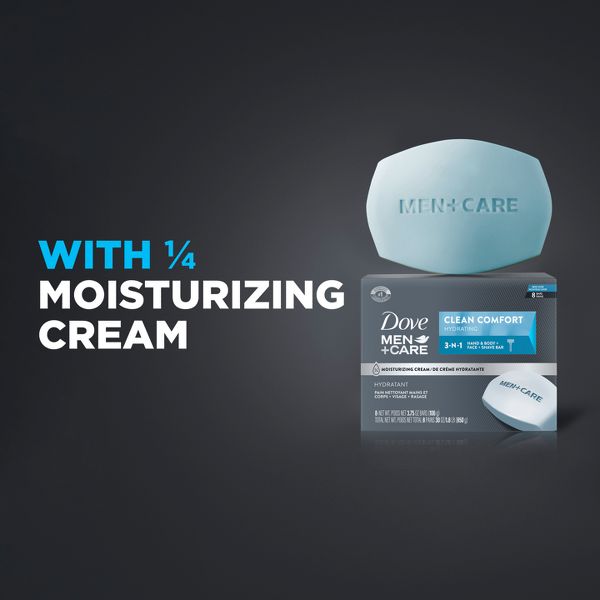 Dove Men+Care Clean Comfort Body & Face Bar Soap - 8pk - 3.75oz each