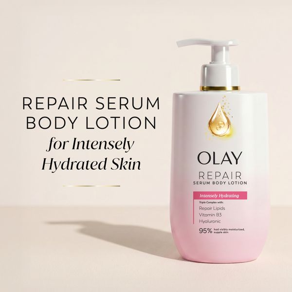 Olay Repair Serum Body Lotion Scented - INTENSELY HYDRATING - 17 fl oz