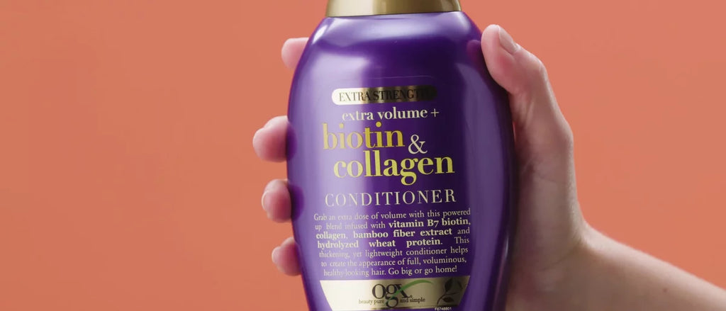OGX Biotion & Collagen Extra Strength Volumizing Conditioner for Fine Hair - 13 fl oz