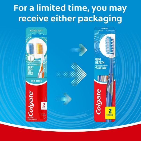 Colgate Gum Health Manual Toothbrush Ultra Soft - 2ct