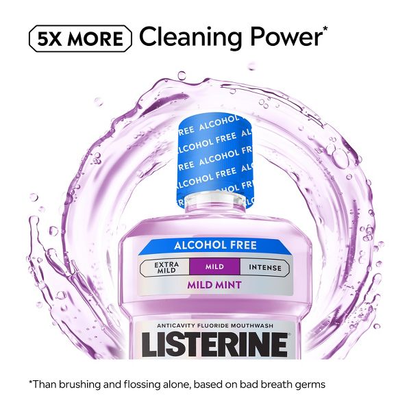 Listerine Total Care Alcohol-Free Anticavity Fluoride Mild Mouthwash - Mint - 1L