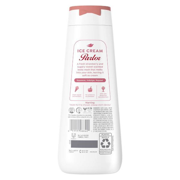 Dove Beauty Ice Cream Parlor Body Wash - Strawberry Swirl - 20 fl oz