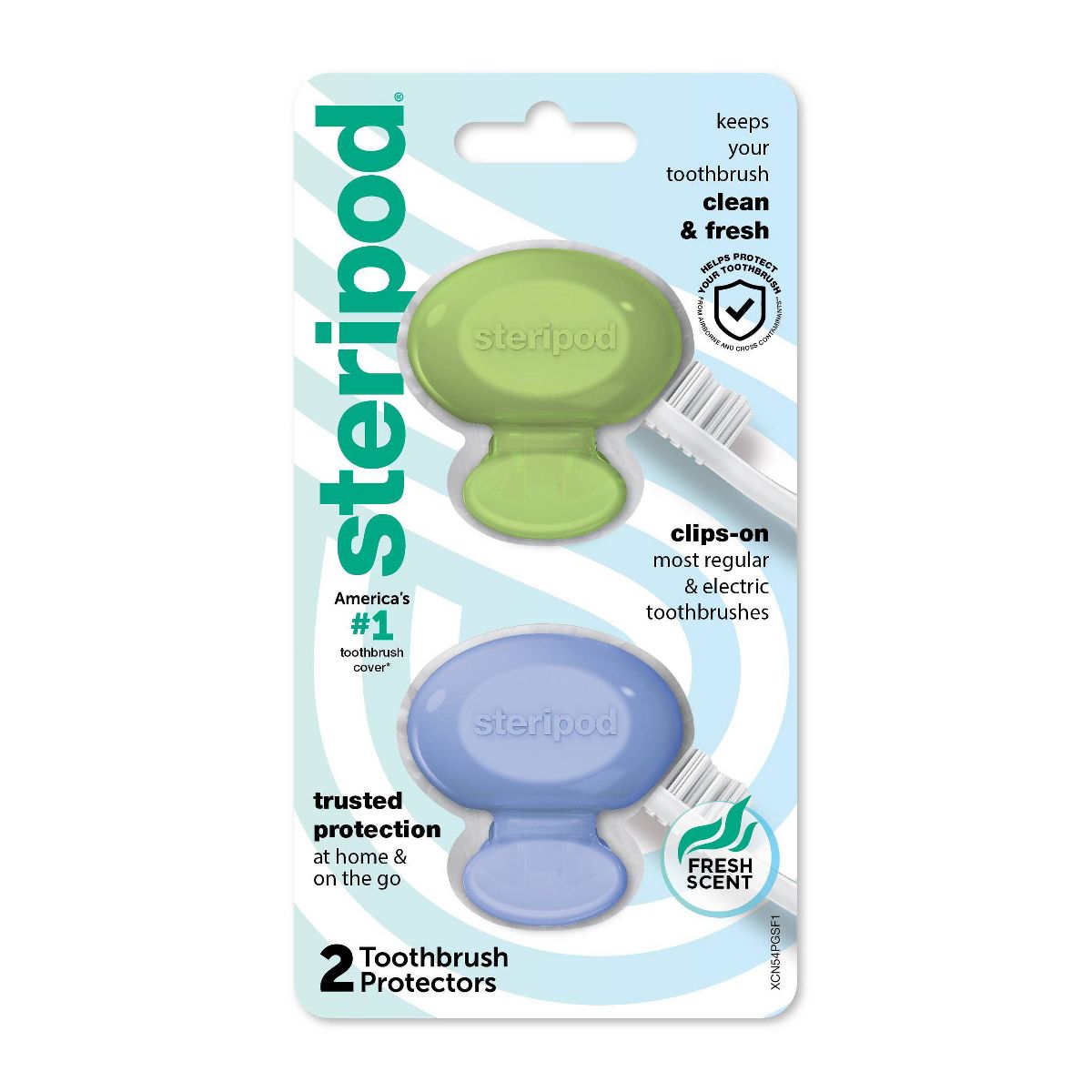 Steripod Toothbrush Protec Cover - Trial Size - 2ct
