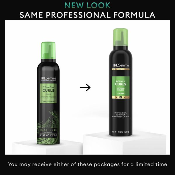Tresemme Flawless Curls Nourishing Mousse With Coconut and Avocado Oil - 10.5oz