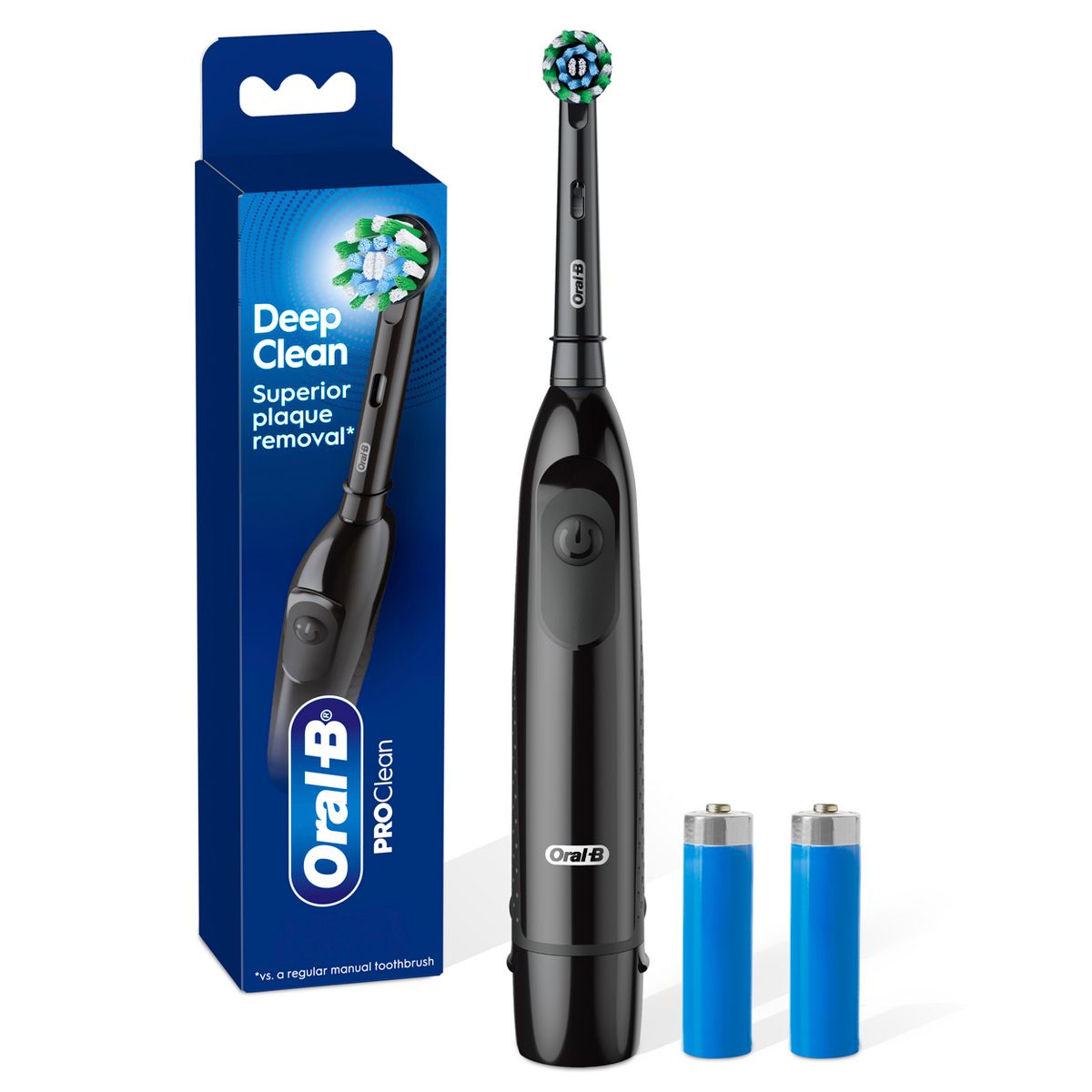 Oral-B ProClean Deep Clean Battery Electric Toothbrush with Timer and Brush Head - Black