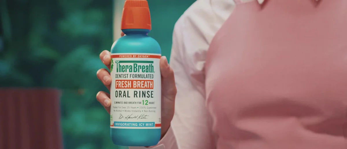 TheraBreath Fresh Breath Mouthwash Alcohol-Free - Mild Mint - 16 fl oz