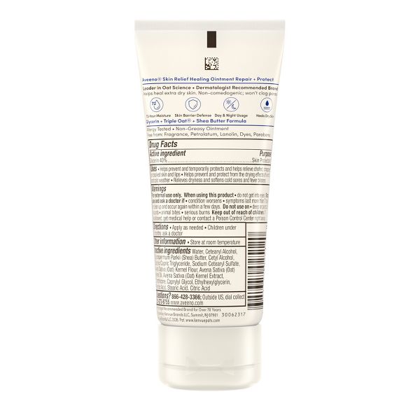 Aveeno Skin Relief Healing Ointment for Dry and Cracked Skin - Glycerin - Non-Greasy - Travel Size - 2oz