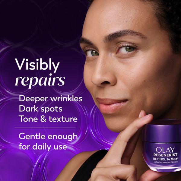 Olay Regenerist Retinol 24 Max Night Face Cream Moisturizer - Fragrance Free - 1.7oz