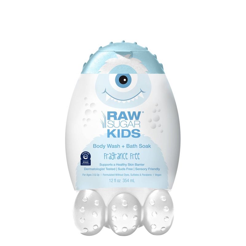 Raw Sugar Kids' Body Wash + Bath Soak - Fragrance Free - 12 fl oz