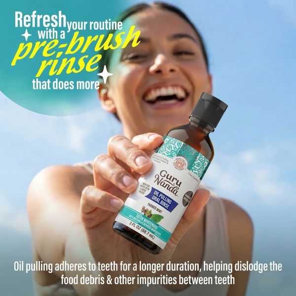 GuruNanda Cocomint Oil Pulling Oral Rinse - 3oz