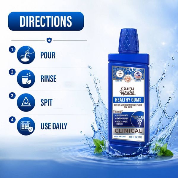 GuruNanda Health Gums Mouthwash - 1L