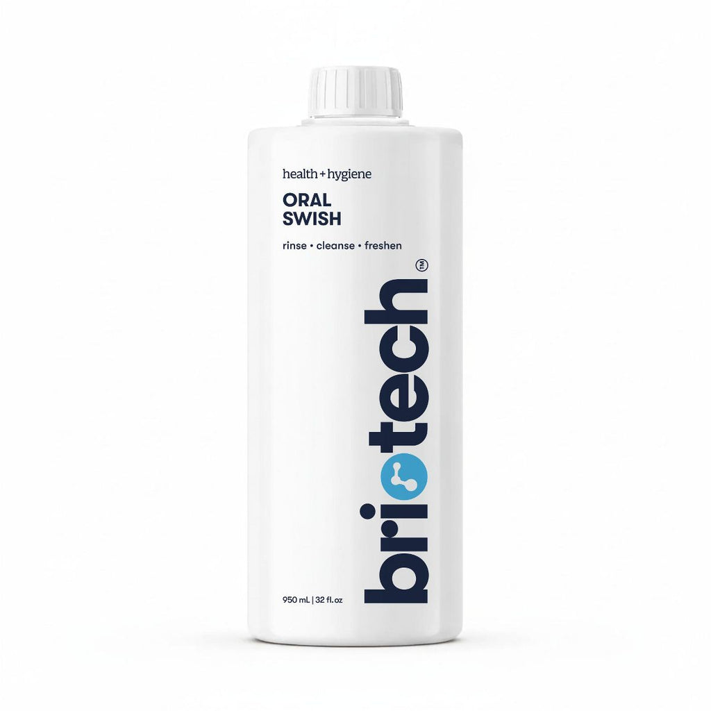 Briotech Oral Swish, Hypochlorous Acid Mouthwash Rinse, Alcohol & Fluoride Free, 17 fl oz