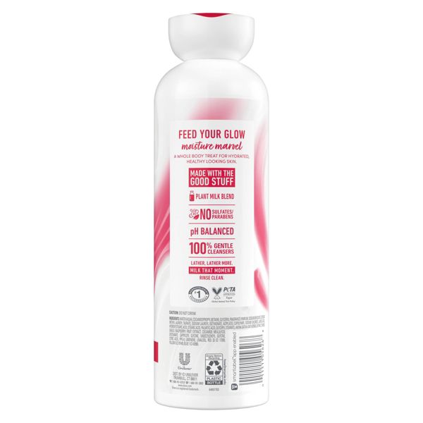 Dove Beauty Plant Milk Cleansing Body Wash - Oat Milk & Berry Brulee - 17.5 fl oz
