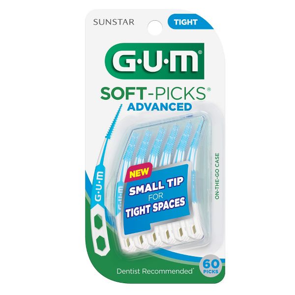 GUM Soft-Picks Advanced Tight Dental Picks - 60ct/3pk