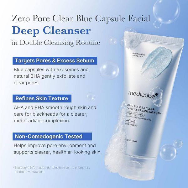 medicube Zero Pore Clearing Capsule Cleansing Foam