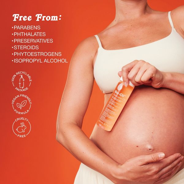 Bio-Oil Skincare Body Oil and Scar Treatment with Vitamin E for Stretch Marks, Acne Spots, Massage and Cuticle Care - 6.7 fl oz