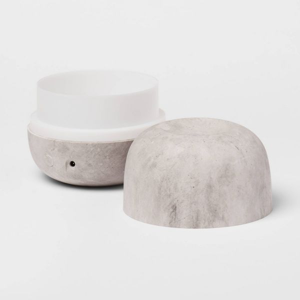 Soft Concrete 100ml Mini Diffuser - Threshold™: Ultrasonic Humidification, Aroma Therapy, Auto Shut-Off