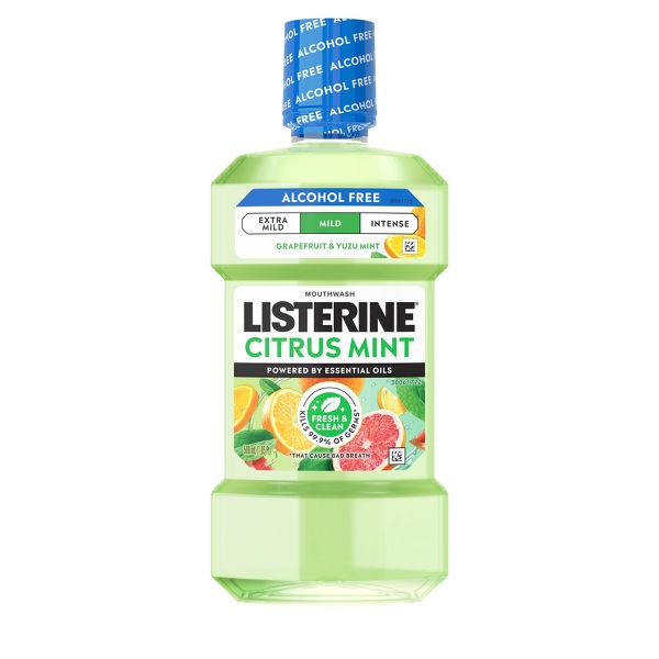 Listerine Alcohol-Free Mild Mouthwash - Citrus Mint - 500ml