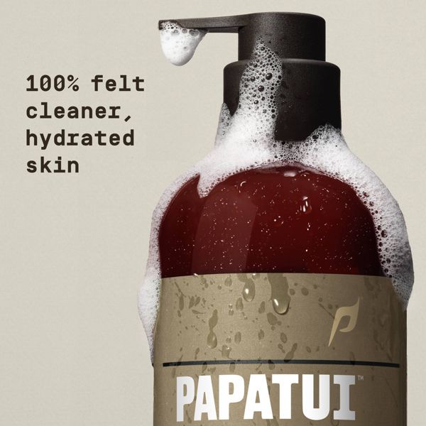 Papatui Men's Sulfate-Free Exfoliating and Hydrating Coconut Oil Body Wash - Vanilla Shea - 18 fl oz