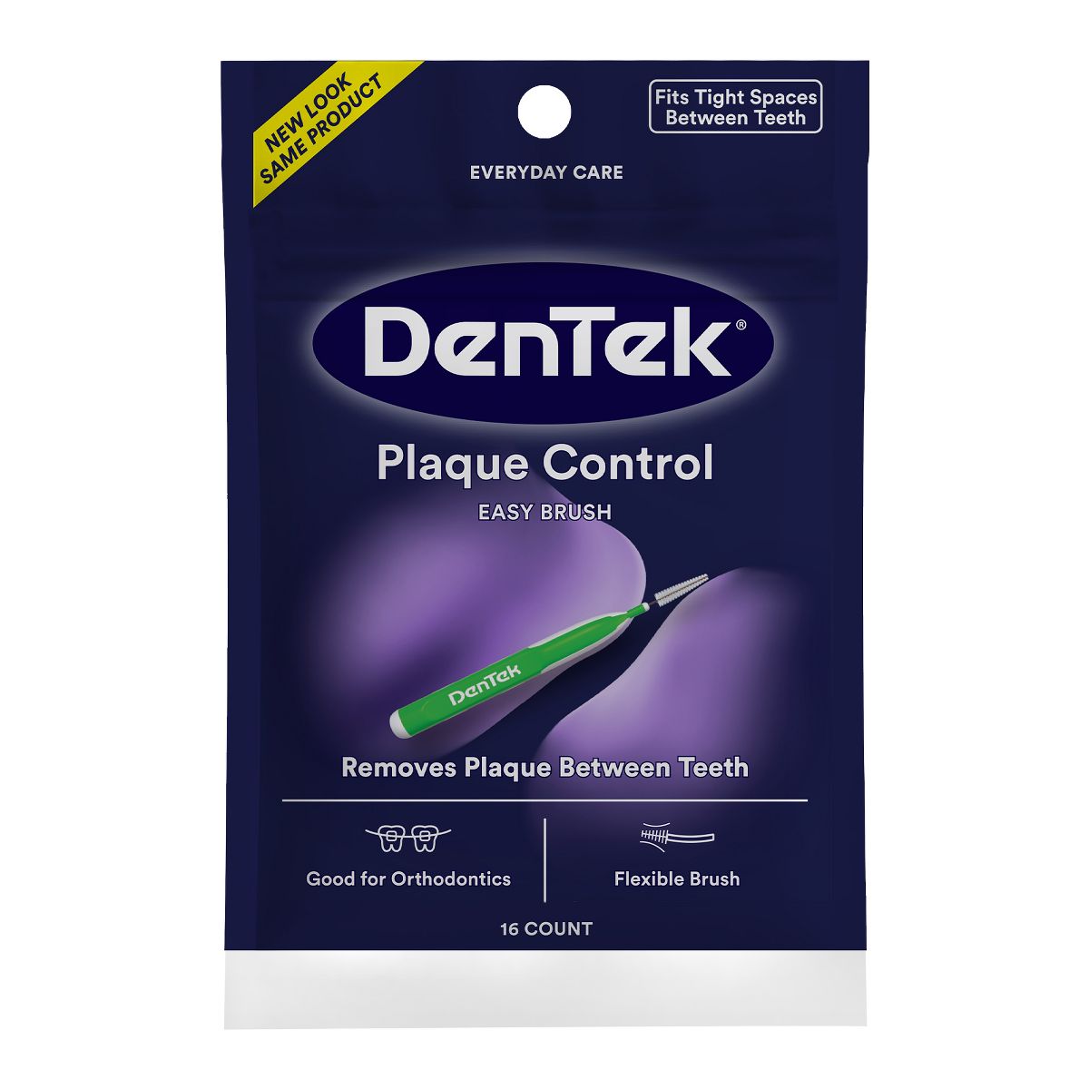 DenTek Easy Brush Plaque Control Interdental Toothbrush - 16ct