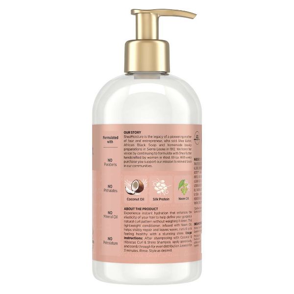 SheaMoisture Coconut & Hibiscus Curl & Shine Conditioner - 3.2 fl oz