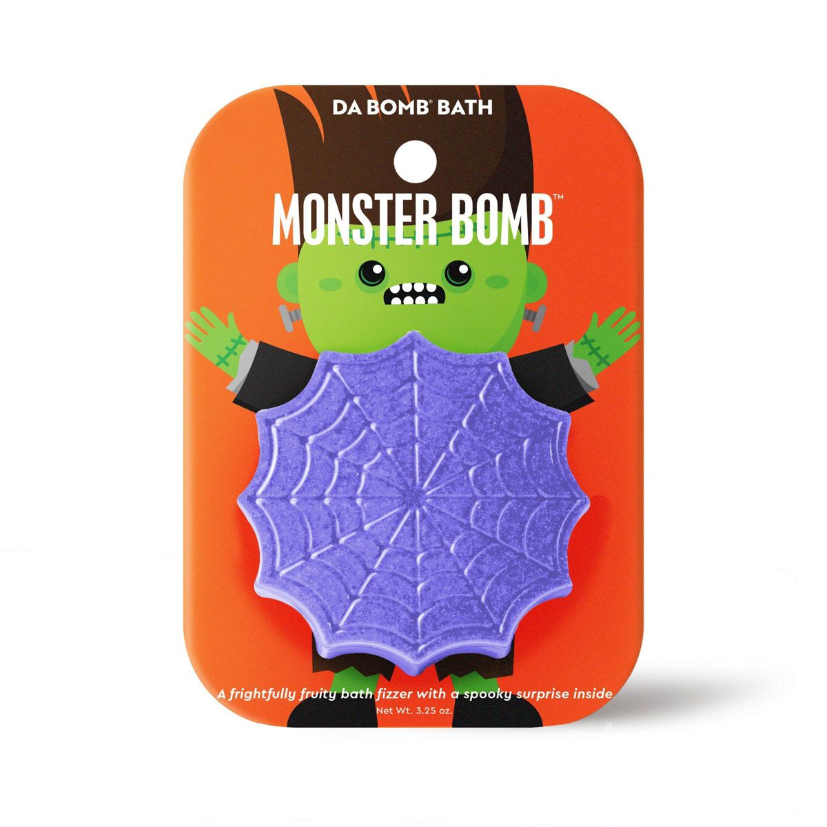 Da Bomb Bath Fizzers Monster-Spiderweb Bath Bomb - 3.25oz