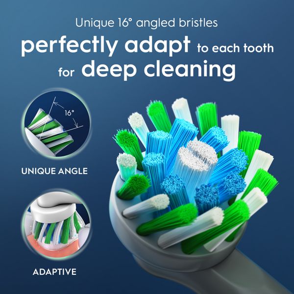 Oral-B Cross Action Electric Toothbrush Replacement Brush Heads - 4ct