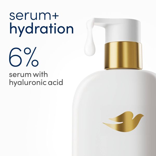 Dove Hydration Boost Serum Body Wash Drenches Dry Skin with 6% Hydrating Serum with Hyaluronic Acid - 18.5 fl oz