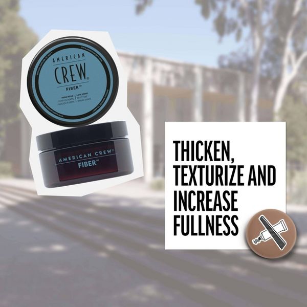 American Crew Men's High Hold and Low Shine Hair Fiber - 3oz