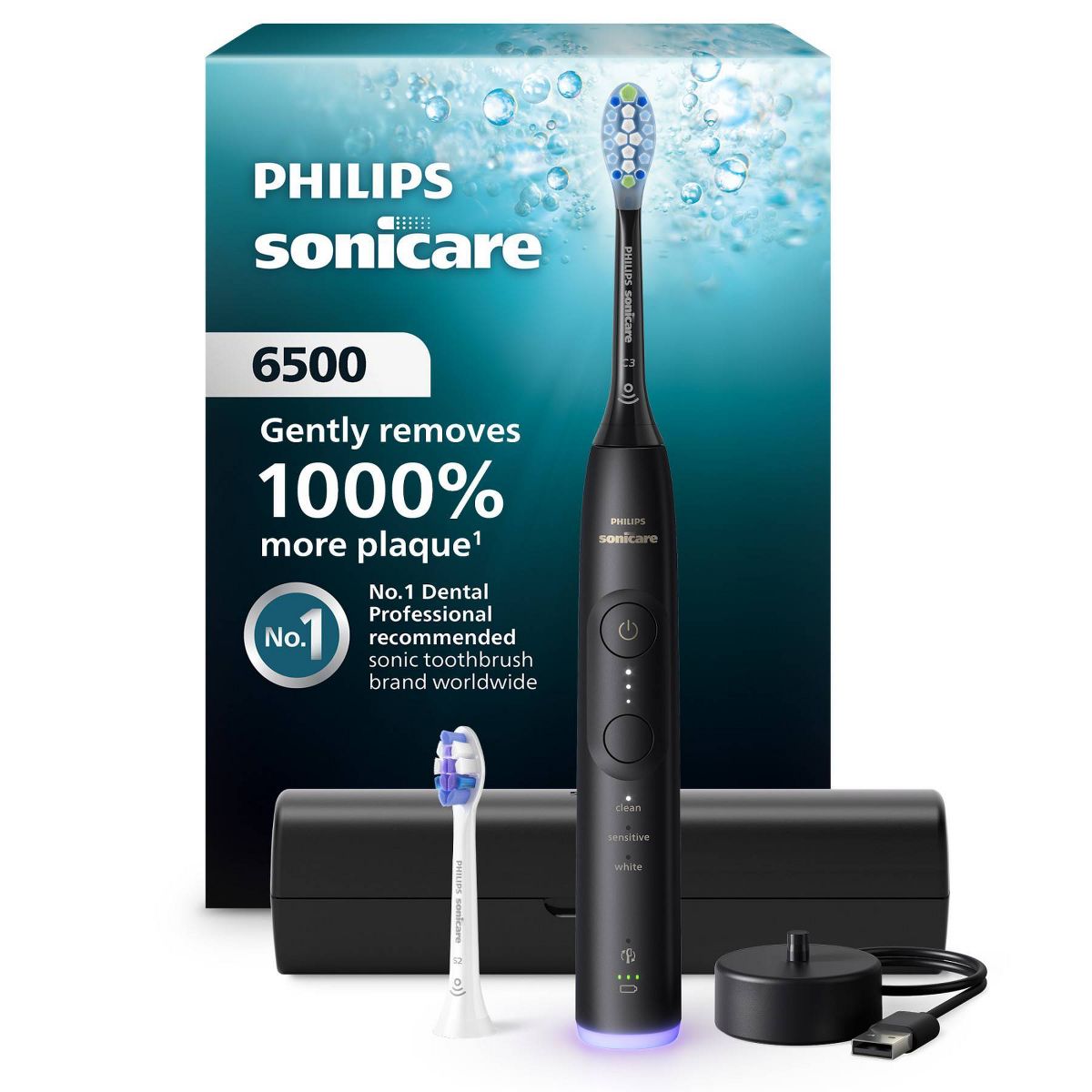 Philips Sonicare 6500 Rechargeable Electric Toothbrush - Black