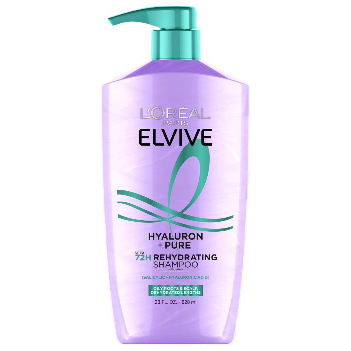 L'Oreal Paris Elvive Hyaluron Pure Purifying Shampoo for Oily Hair - 28 fl oz
