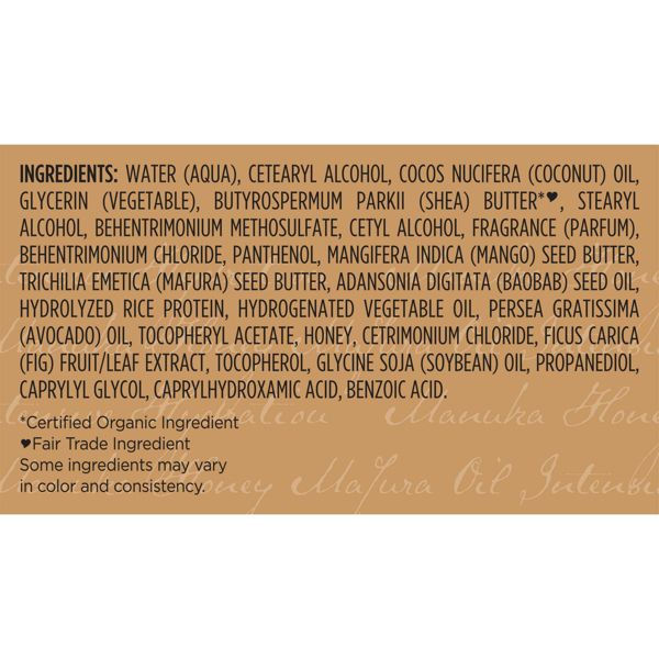 SheaMoisture Manuka Honey & Mafura Hair Oil Intensive Hydration Hair Mask - 11.5oz