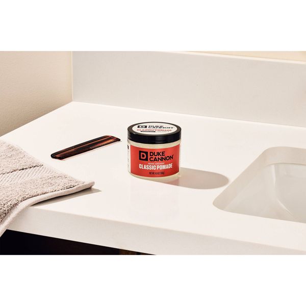 Duke Cannon Supply Co. News Anchor Classic Hair Pomade for Men - Strong Hold Light Shine - 4.6oz