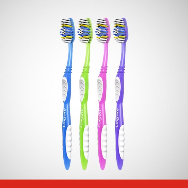 Colgate Extra Clean Manual Toothbrush Medium - 6ct