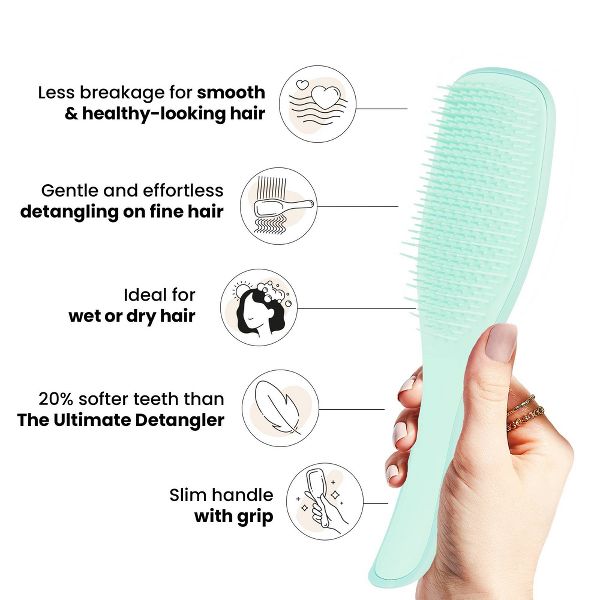 Tangle Teezer Fine & Fragile Detangling Hair Brush - Runway Pink