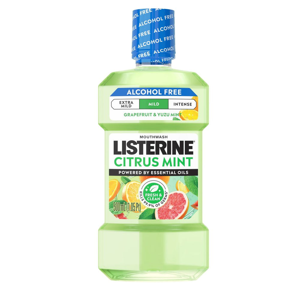 Listerine Alcohol-Free Mild Mouthwash - Citrus Mint - 500ml