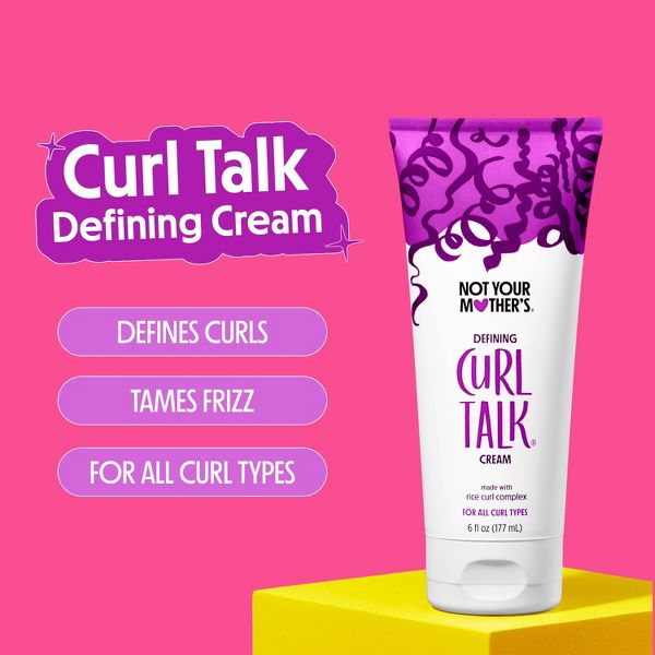 Not Your Mother's Curl Talk Defining Cream - 9.7 fl oz: Paraben-Free, Sulfate-Free, Moisturizing, Suitable for All Hair Types