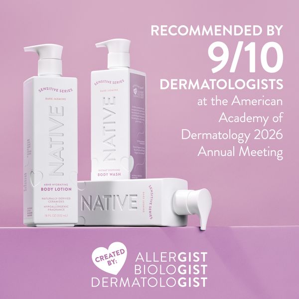 Native Sensitive Series Hypoallergenic Fragrance 24-Hour Hydrating Body Wash - Bare Jasmine - 18 fl oz