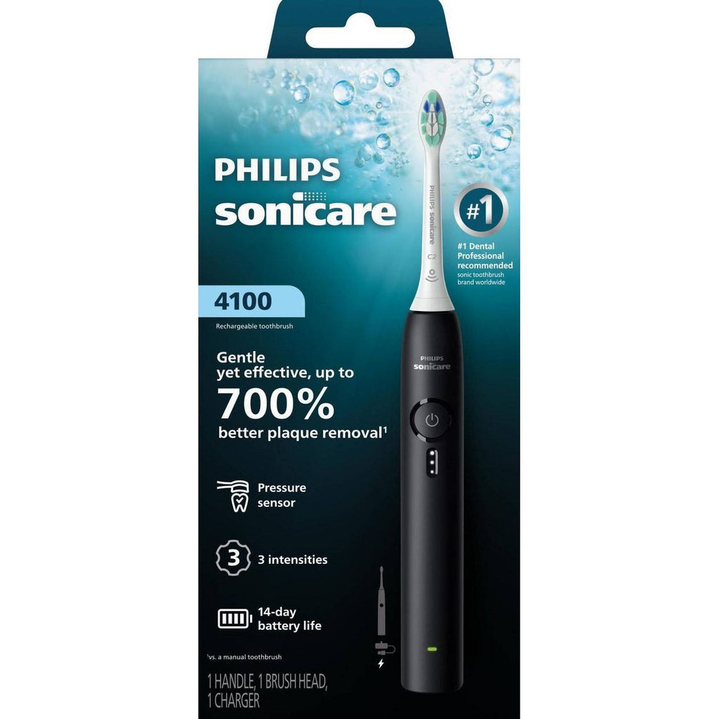 Philips Sonicare 4100 Rechargeable Electric Toothbrush Brush Head - Black
