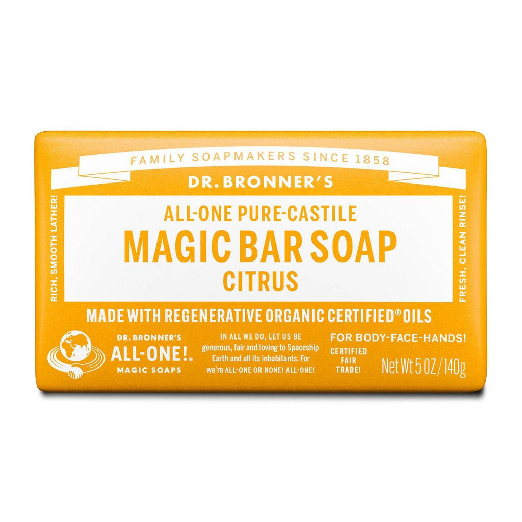 Dr. Bronner's All-One Pure-Castile Magic Bar Soap - Citrus - 5oz
