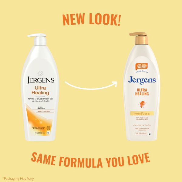 Jergens Ultra Healing Body Lotion Moisturizer for Dry Skin with Vitamins C, E and B5 - 10 fl oz