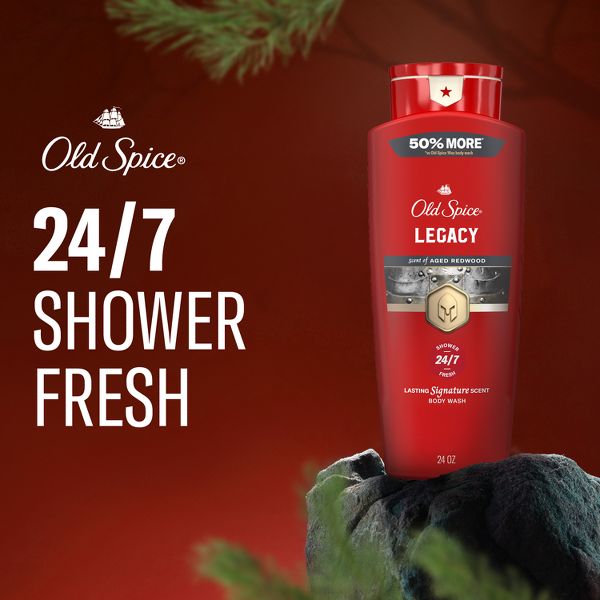 Old Spice Red Collection Men's Long-Lasting Fragrance Refreshing Clean Body Wash - Legacy - 24 fl oz