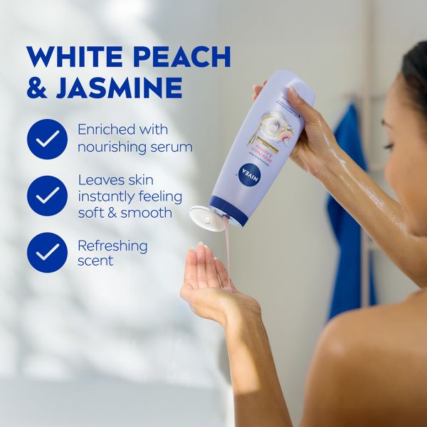 Nivea White Peach and Jasmine Refreshing Body Wash for Dry Skin - 20 fl oz